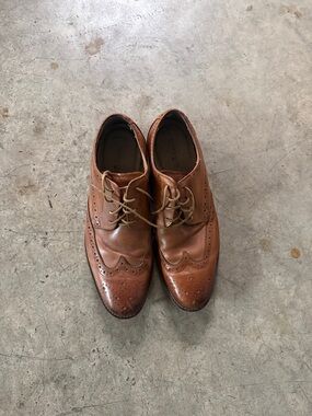Florsheim Tan/Brown Leather Wingtip Oxfords
